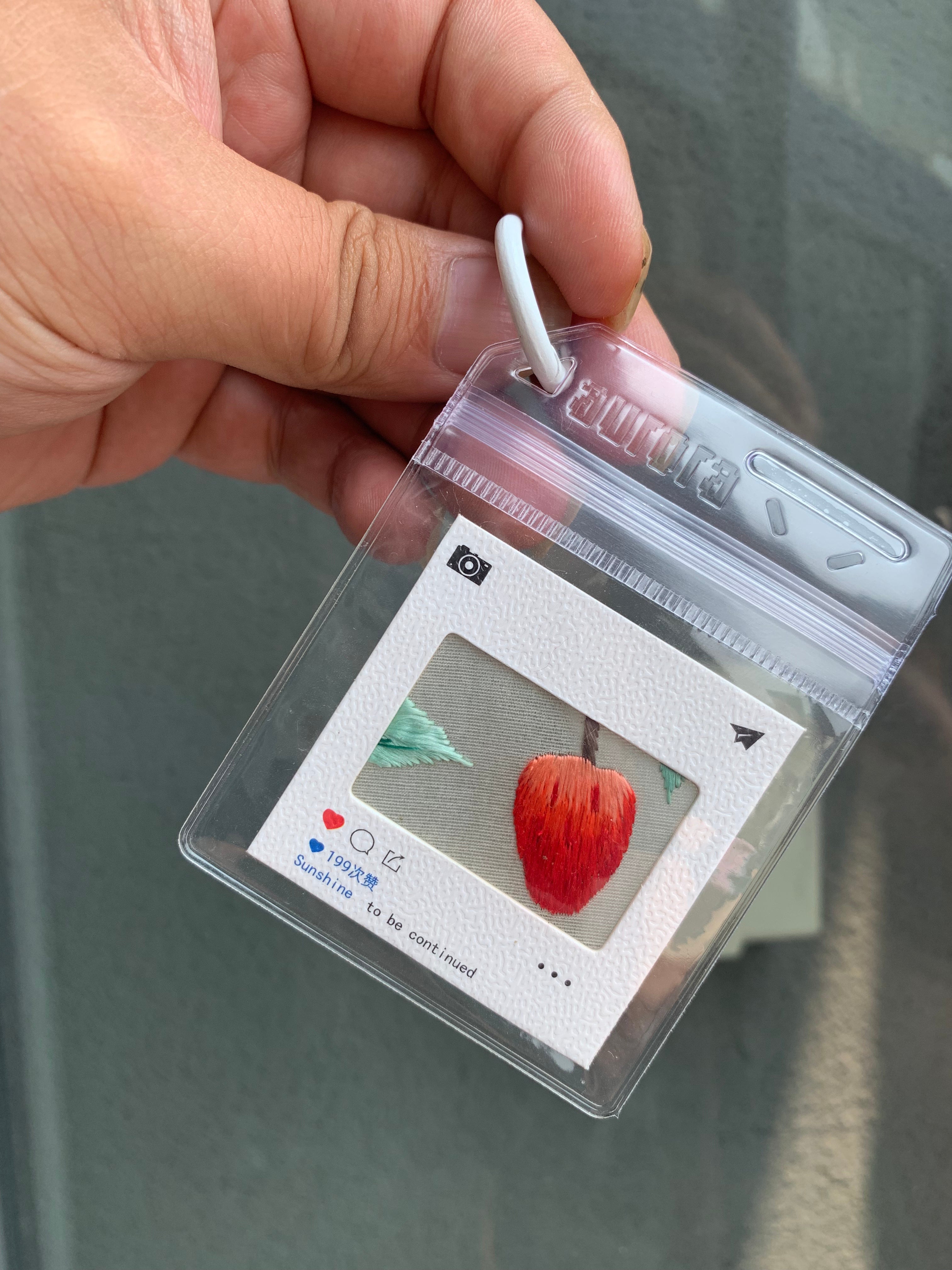 Suzhou Embroidery Strawberry Pendant