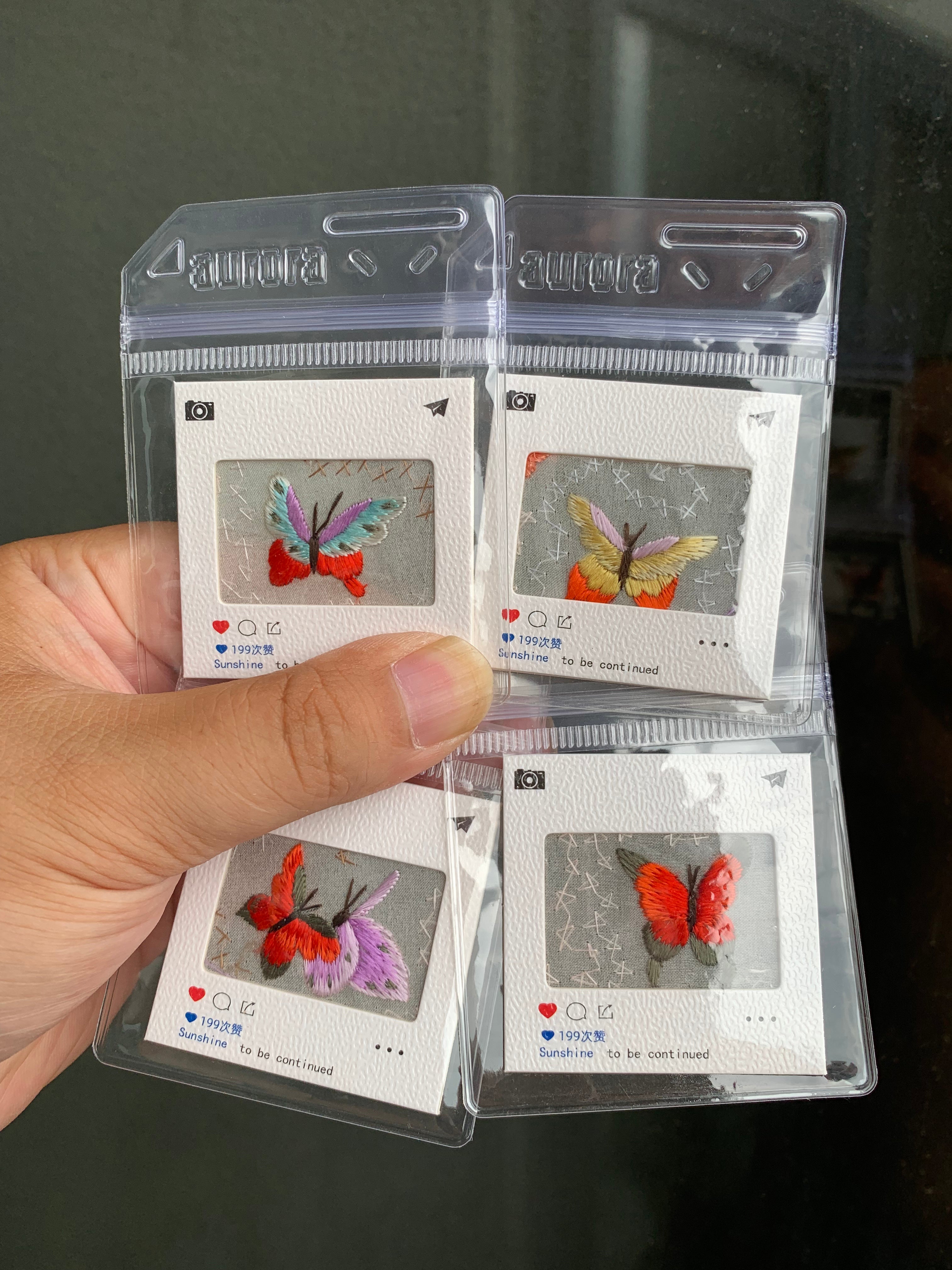 Suzhou Embroidery Hand-embroidered Butterfly Pendant